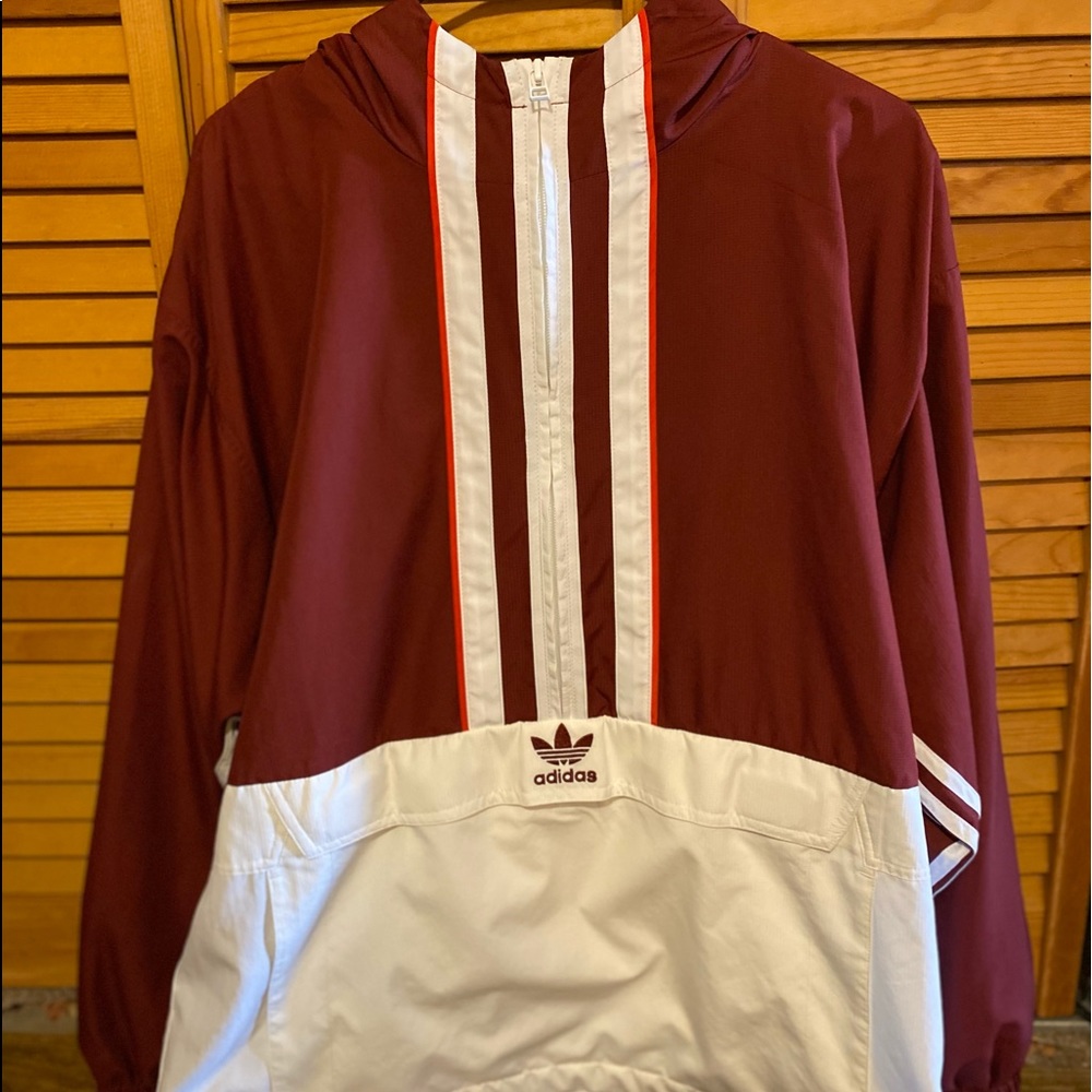 Adidas windbreaker, half zip